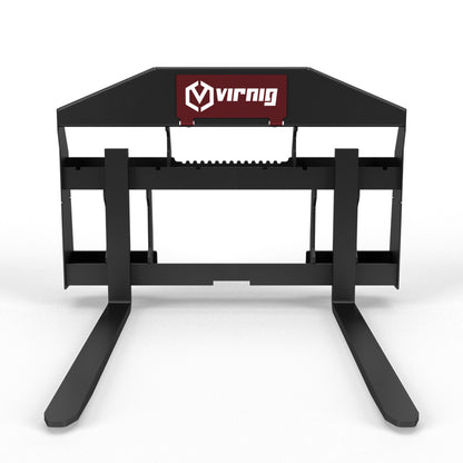Virnig V30 Compact Tractor Rail Pallet Fork | Models PF3622-CT & PF4222-CT | Tine Length 36.0 & 42.0 | Width 50.5" | Horsepower 25 To 35 HP | For Compact Tractors