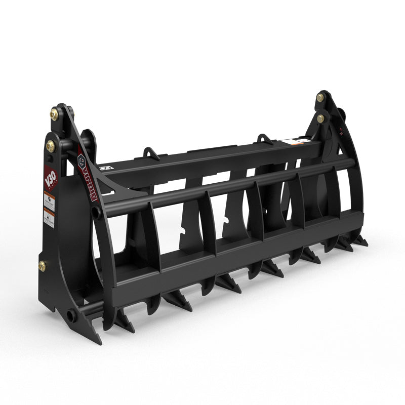 Virnig V30 Compact Tractor Root Rake Grapple | Models URG54-CT, URG60-CT, URG66-CT | Widths 56.5" To 67.5" | Horsepower 25 To 40 HP | For Compact Tractors