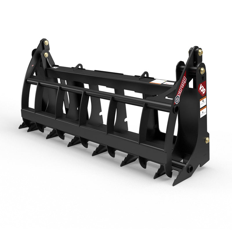 Virnig V30 Compact Tractor Root Rake Grapple | Models URG54-CT, URG60-CT, URG66-CT | Widths 56.5" To 67.5" | Horsepower 25 To 40 HP | For Compact Tractors