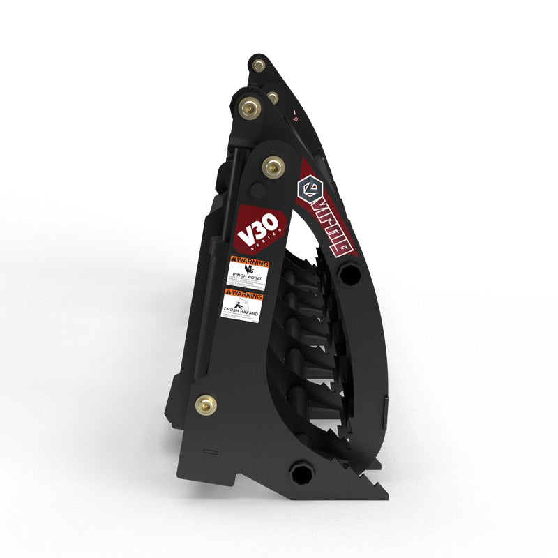 Virnig V30 Compact Tractor Root Rake Grapple | Models URG54-CT, URG60-CT, URG66-CT | Widths 56.5" To 67.5" | Horsepower 25 To 40 HP | For Compact Tractors