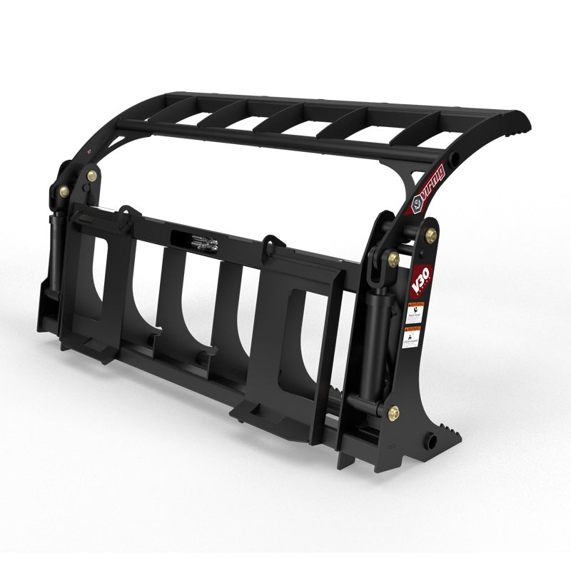 Virnig V30 Compact Tractor Root Rake Grapple | Models URG54-CT, URG60-CT, URG66-CT | Widths 56.5" To 67.5" | Horsepower 25 To 40 HP | For Compact Tractors