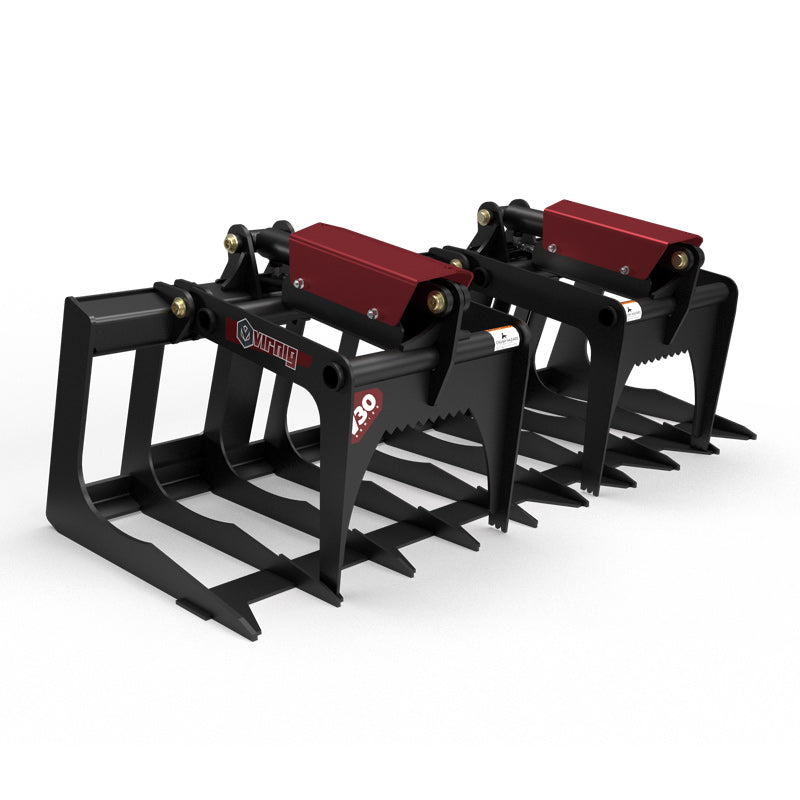 Virnig V30 Compact Tractor Skeleton Grapple | Models SGV48-CT To SGV72-CT | Widths 48" To 74" | Horsepower 25 To 50 HP | For Compact Tractors