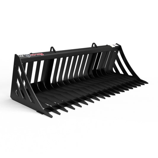 Virnig V30 Compact Tractor Skeleton Rock Bucket | Models SRV48-CT To SRV72-CT | Widths 48" To 72" | Horsepower 25 To 50 HP | For Compact Tractors