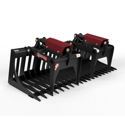 Virnig V30 Compact Tractor Skeleton Rock Grapple | Models SRGV48-CT To SRGV72-CT | Widths 48" To 72" | horsepower 20 To 50 HP  | For Compact Tractors