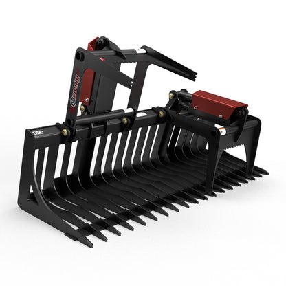 Virnig V30 Compact Tractor Skeleton Rock Grapple | Models SRGV48-CT To SRGV72-CT | Widths 48" To 72" | horsepower 20 To 50 HP  | For Compact Tractors