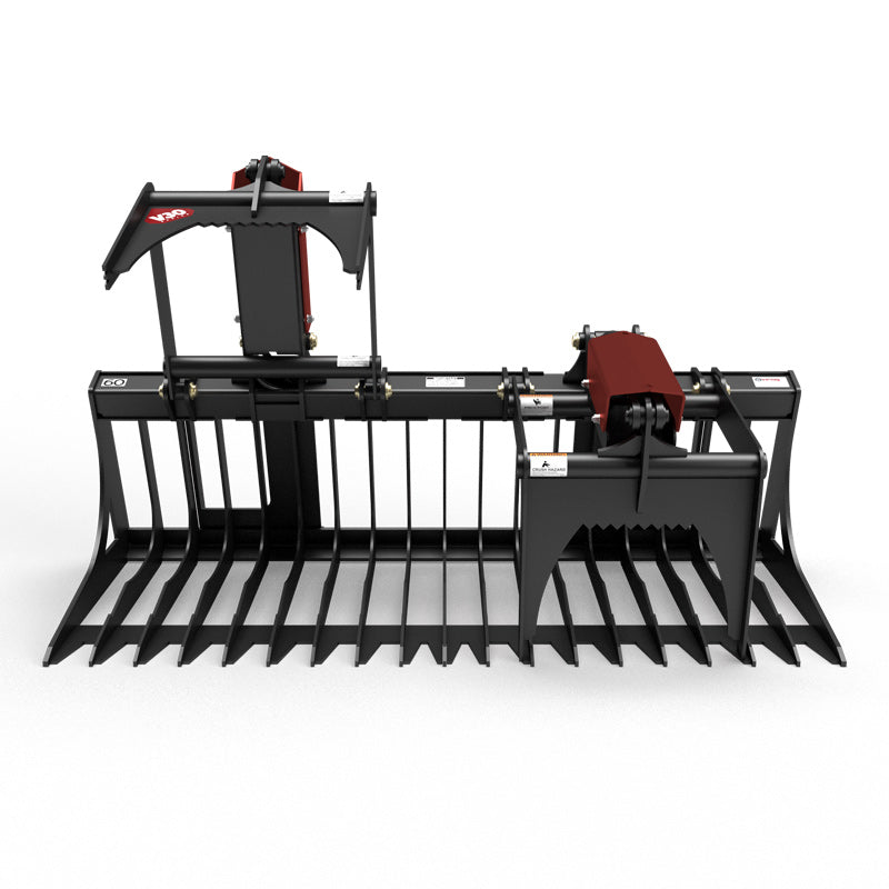 Virnig V30 Compact Tractor Skeleton Rock Grapple | Models SRGV48-CT To SRGV72-CT | Widths 48" To 72" | horsepower 20 To 50 HP  | For Compact Tractors