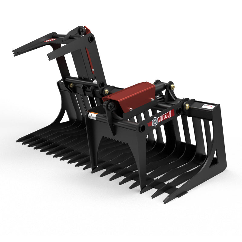 Virnig V30 Compact Tractor Skeleton Rock Grapple | Models SRGV48-CT To SRGV72-CT | Widths 48" To 72" | horsepower 20 To 50 HP  | For Compact Tractors