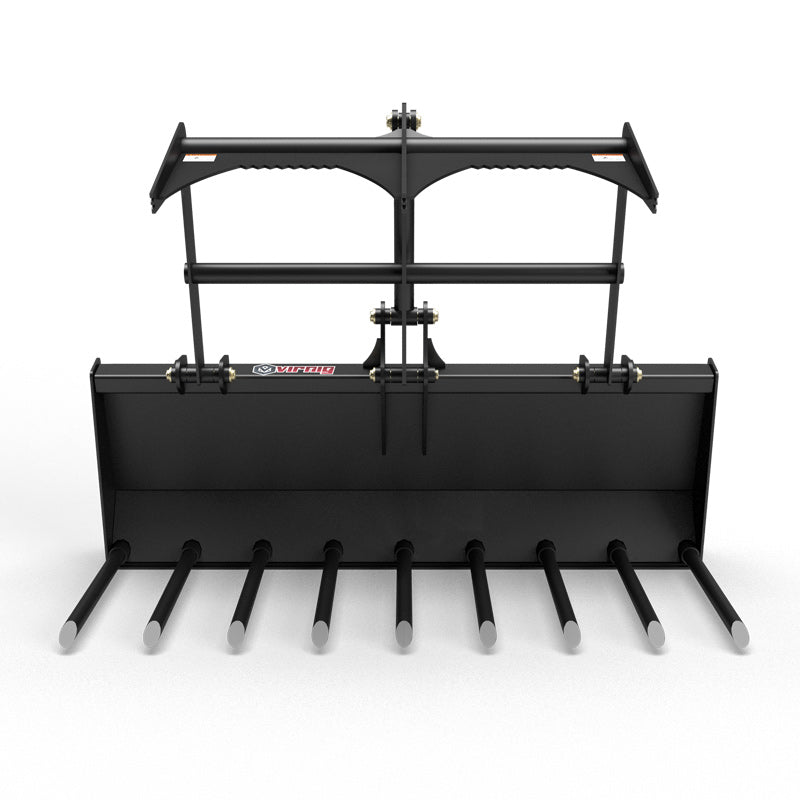 Virnig V30 Compact Tractor Utility Fork Grapple | Models UGV48-CT To UGV72-CT | Widths 49" To 72.5" | Horsepower 20 To 50 HP | For Compact Tractors