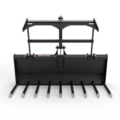 Virnig V30 Compact Tractor Utility Fork Grapple | Models UGV48-CT To UGV72-CT | Widths 49" To 72.5" | Horsepower 20 To 50 HP | For Compact Tractors