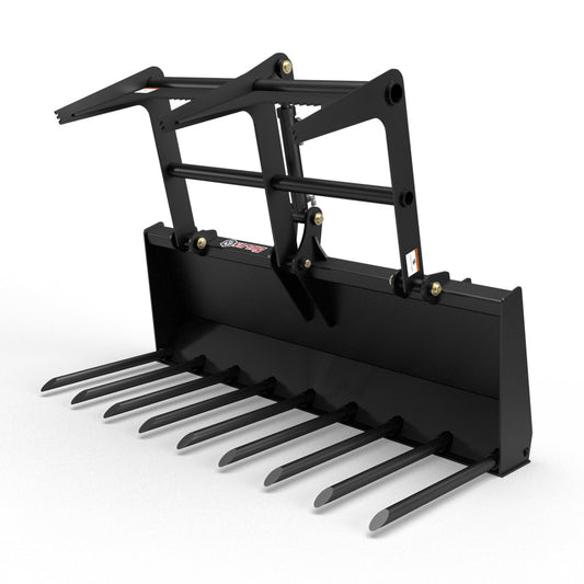 Virnig V30 Compact Tractor Utility Fork Grapple | Models UGV48-CT To UGV72-CT | Widths 49" To 72.5" | Horsepower 20 To 50 HP | For Compact Tractors