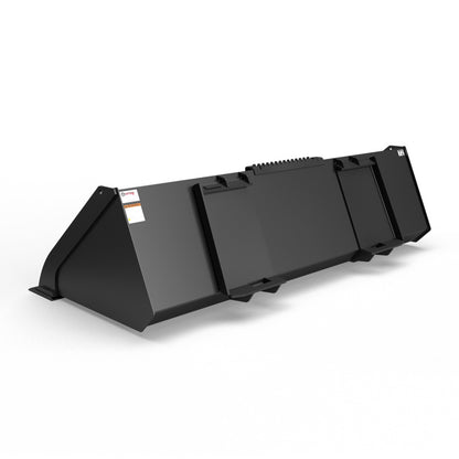 Virnig V40 Low Profile Dirt Bucket | Models EDV60 To EDV84 | Widths 61.5" To 85.5" | Hydraulic Flow <22 GPM | For Skid Steer & Track Loaders