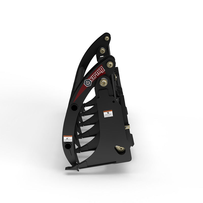 Virnig V40 Root Rake Grapple | Models URG60-UT, URG66-UT & URG72-UT | Widths 61.5" to 73.5" | Hydraulic Flow 15 to 25 GPM | For Skid Steer & Track Loaders