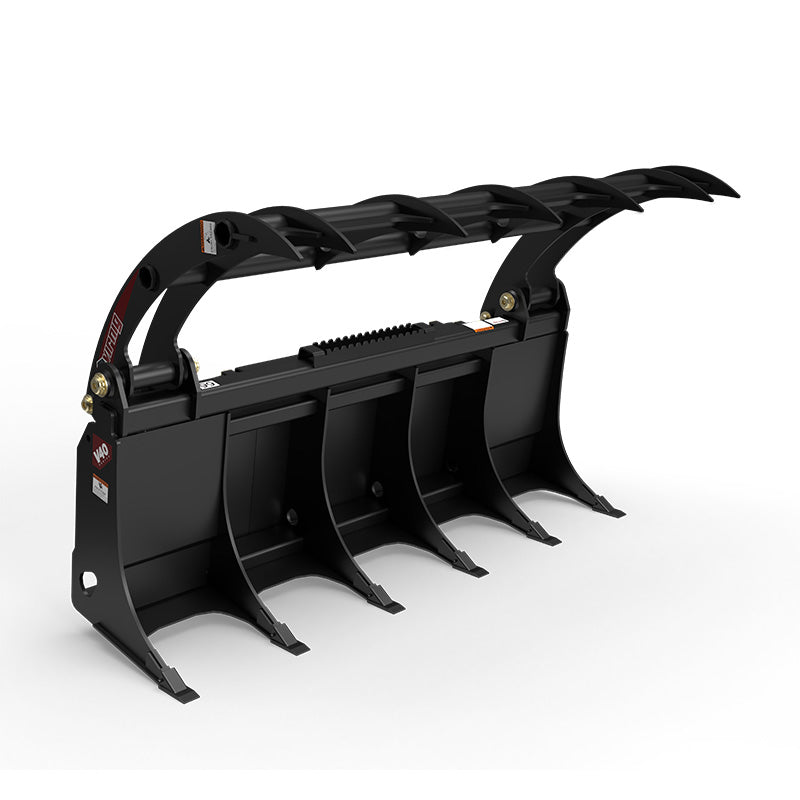Virnig V40 Root Rake Grapple | Models URG60-UT, URG66-UT & URG72-UT | Widths 61.5" to 73.5" | Hydraulic Flow 15 to 25 GPM | For Skid Steer & Track Loaders