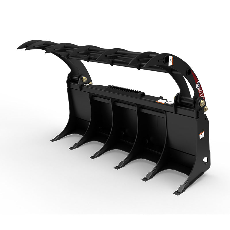 Virnig V40 Root Rake Grapple | Models URG60-UT, URG66-UT & URG72-UT | Widths 61.5" to 73.5" | Hydraulic Flow 15 to 25 GPM | For Skid Steer & Track Loaders