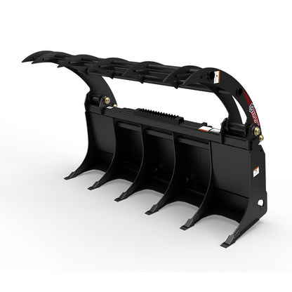 Virnig V40 Root Rake Grapple | Models URG60-UT, URG66-UT & URG72-UT | Widths 61.5" to 73.5" | Hydraulic Flow 15 to 25 GPM | For Skid Steer & Track Loaders