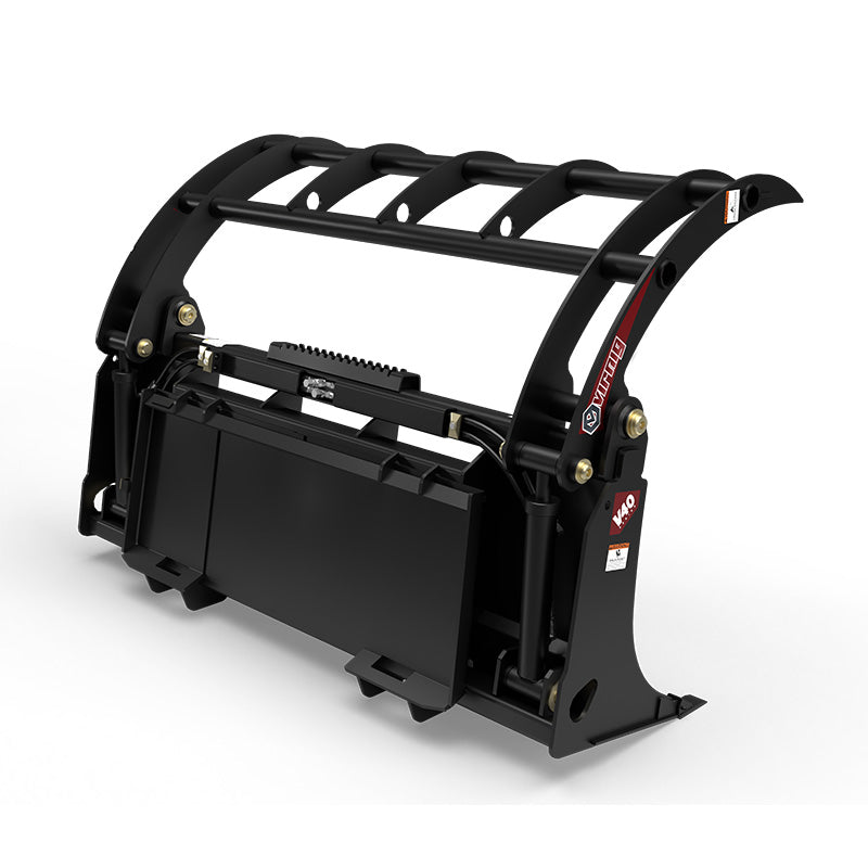 Virnig V40 Root Rake Grapple | Models URG60-UT, URG66-UT & URG72-UT | Widths 61.5" to 73.5" | Hydraulic Flow 15 to 25 GPM | For Skid Steer & Track Loaders