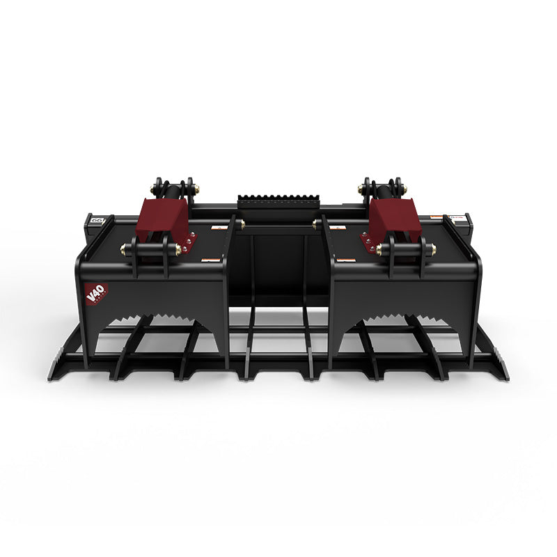 Virnig V40 Skeleton Grapple | Models BSGV66, BSGV72 & BSGV84 | Widths 66" To 84" | Hydraulic Flow 15 To 25 GPM | For Skid Steer
