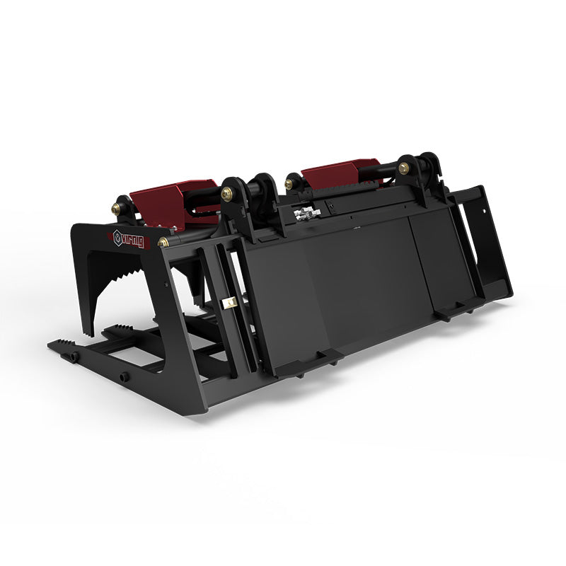 Virnig V40 Skeleton Grapple | Models BSGV66, BSGV72 & BSGV84 | Widths 66" To 84" | Hydraulic Flow 15 To 25 GPM | For Skid Steer
