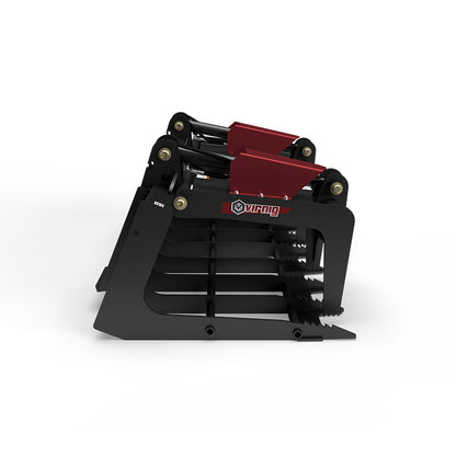 Virnig V40 Skeleton Grapple | Models BSGV66, BSGV72 & BSGV84 | Widths 66" To 84" | Hydraulic Flow 15 To 25 GPM | For Skid Steer