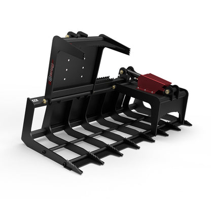 Virnig V40 Skeleton Grapple | Models BSGV66, BSGV72 & BSGV84 | Widths 66" To 84" | Hydraulic Flow 15 To 25 GPM | For Skid Steer