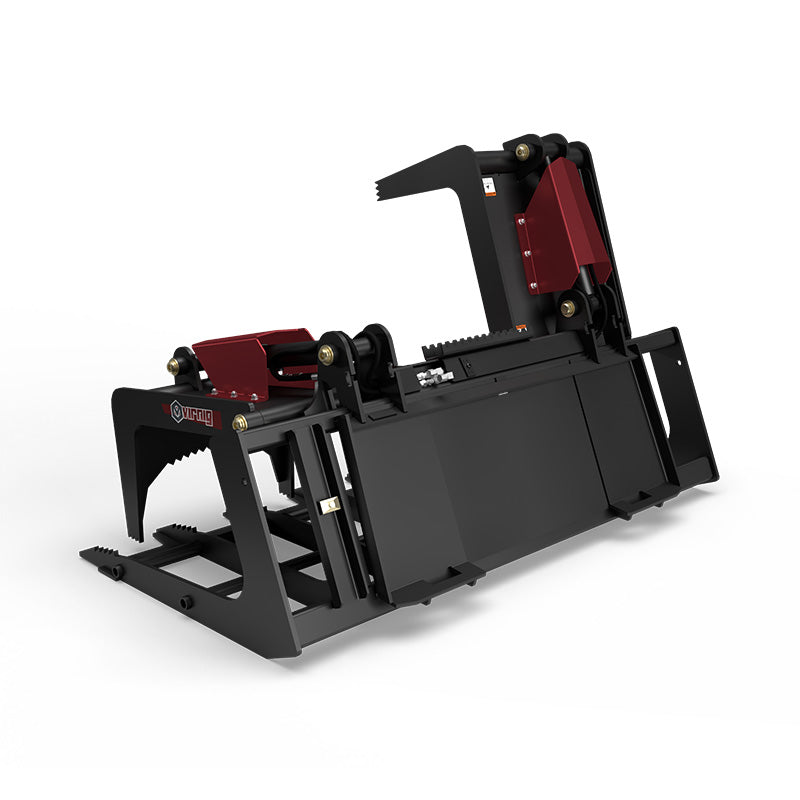 Virnig V40 Skeleton Grapple | Models BSGV66, BSGV72 & BSGV84 | Widths 66" To 84" | Hydraulic Flow 15 To 25 GPM | For Skid Steer