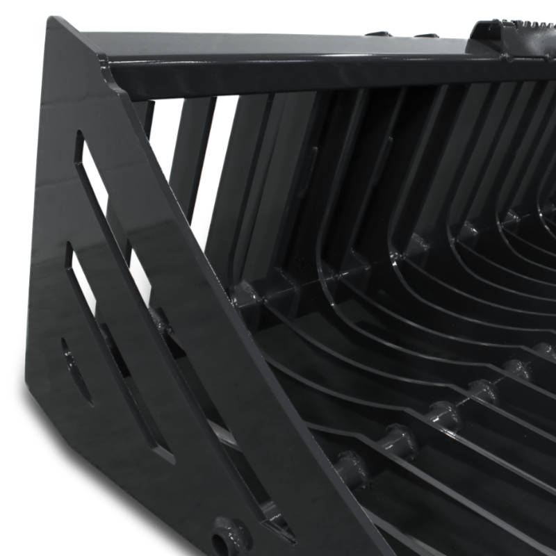 Virnig V40 Skeleton Rock Bucket | Models BSRV66, BSRV72 & BSRV84 | Widths 66" to 84" | Hydraulic Flow 15 To 25 GPM | For Skid Steer & Track Loaders