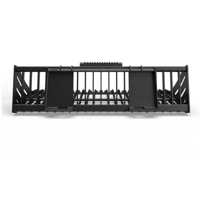 Virnig V40 Skeleton Rock Bucket | Models BSRV66, BSRV72 & BSRV84 | Widths 66" to 84" | Hydraulic Flow 15 To 25 GPM | For Skid Steer & Track Loaders