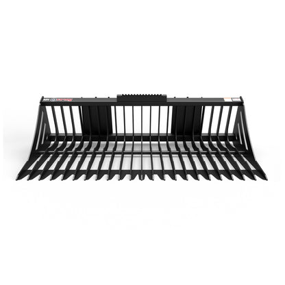 Virnig V40 Skeleton Rock Bucket | Models BSRV66, BSRV72 & BSRV84 | Widths 66" to 84" | Hydraulic Flow 15 To 25 GPM | For Skid Steer & Track Loaders