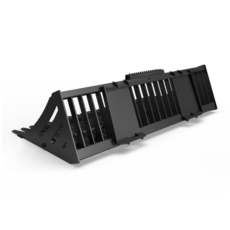 Virnig V40 Skeleton Rock Bucket | Models BSRV66, BSRV72 & BSRV84 | Widths 66" To 84" | Hydraulic Flow 15 To 25 GPM | For Skid Steers