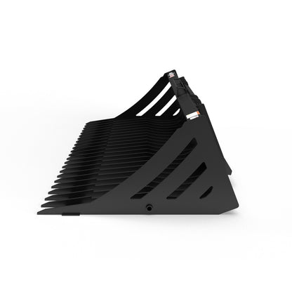Virnig V40 Skeleton Rock Bucket | Models BSRV66, BSRV72 & BSRV84 | Widths 66" to 84" | Hydraulic Flow 15 To 25 GPM | For Skid Steer & Track Loaders