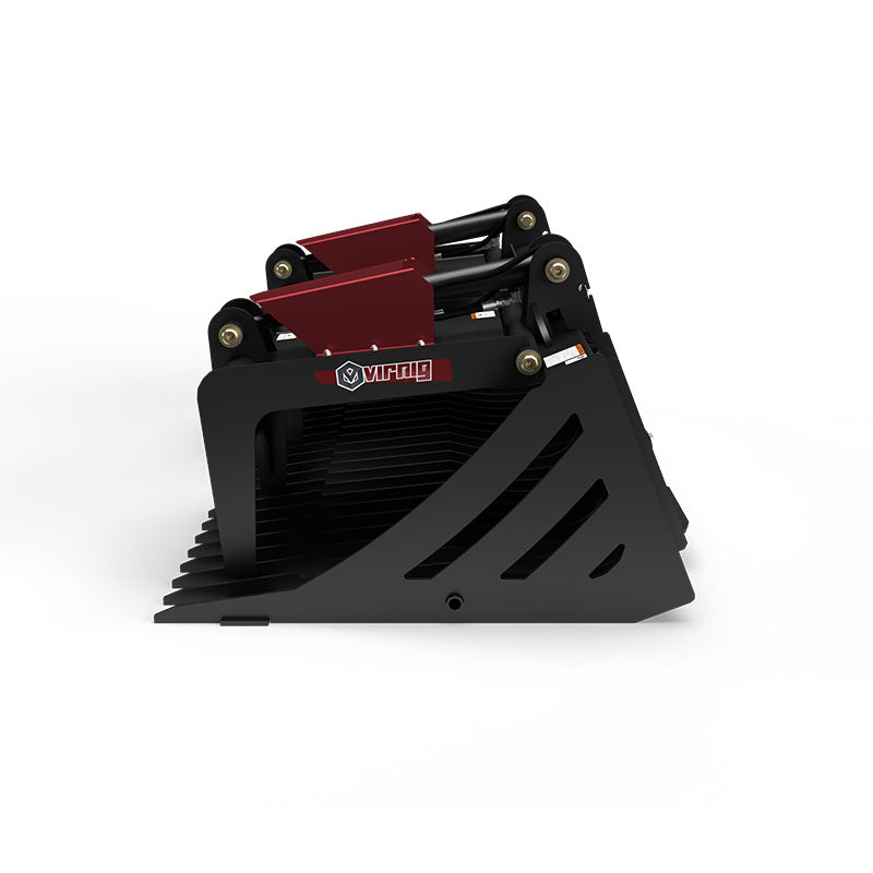 Virnig V40 Skeleton Rock Grapple | Models BSRGV66, BSRGV72 & BSRGV84 | Widths 66" To 84" | Hydraulic Flow 15 To 25 GPM | For Skid Steers