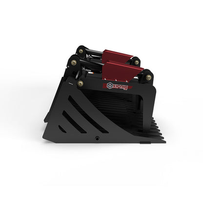 Virnig V40 Skeleton Rock Grapple | Models BSRGV66, BSRGV72 & BSRGV84 | Widths 66" To 84" | Hydraulic Flow 15 To 25 GPM | For Skid Steers