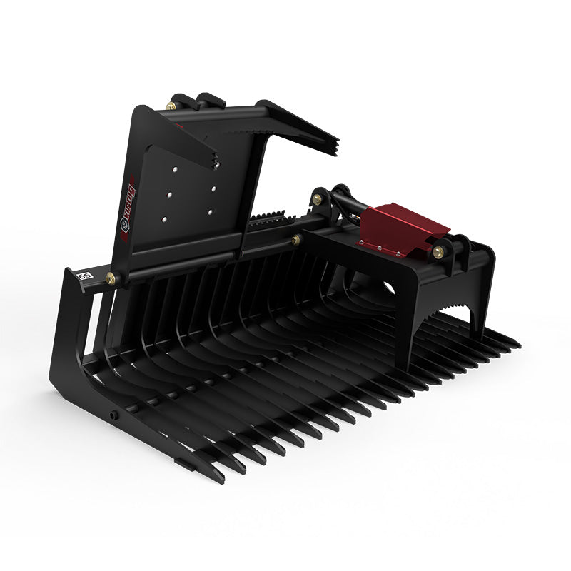 Virnig V40 Skeleton Rock Grapple | Models BSRGV66, BSRGV72 & BSRGV84 | Widths 66" To 84" | Hydraulic Flow 15 To 25 GPM | For Skid Steers
