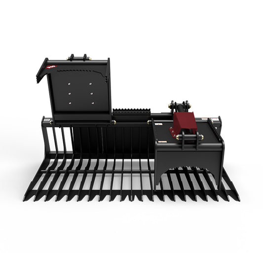 Virnig V40 Skeleton Rock Grapple | Models BSRGV66, BSRGV72 & BSRGV84 | Widths 66" To 84" | Hydraulic Flow 15 To 25 GPM | For Skid Steers