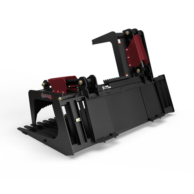 Virnig V40 Skeleton Rock Grapple | Models BSRGV66, BSRGV72 & BSRGV84 | Widths 66" To 84" | Hydraulic Flow 15 To 25 GPM | For Skid Steers