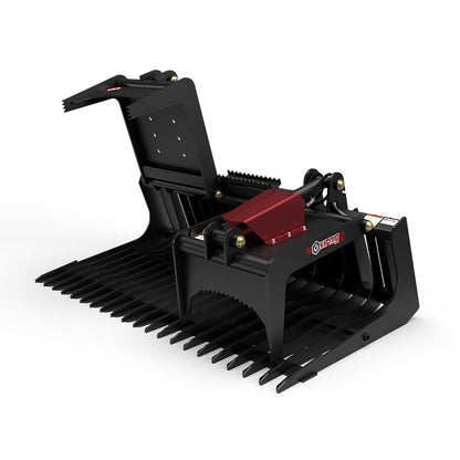 Virnig V40 Skeleton Rock Grapple | Models BSRGV66, BSRGV72 & BSRGV84 | Widths 66" To 84" | Hydraulic Flow 15 To 25 GPM | For Skid Steers
