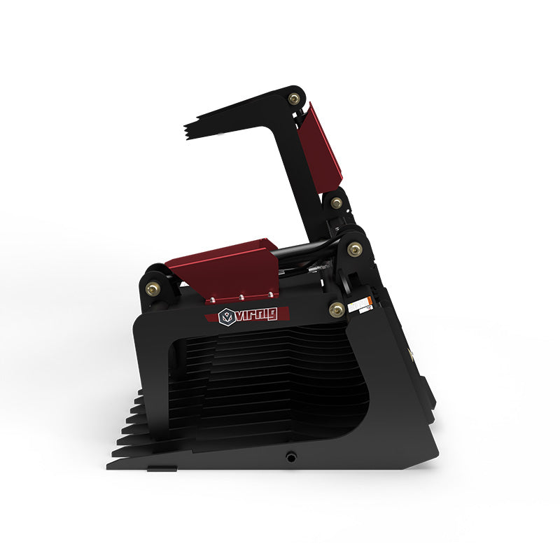 Virnig V40 Skeleton Rock Grapple | Models BSRGV66, BSRGV72 & BSRGV84 | Widths 66" To 84" | Hydraulic Flow 15 To 25 GPM | For Skid Steers