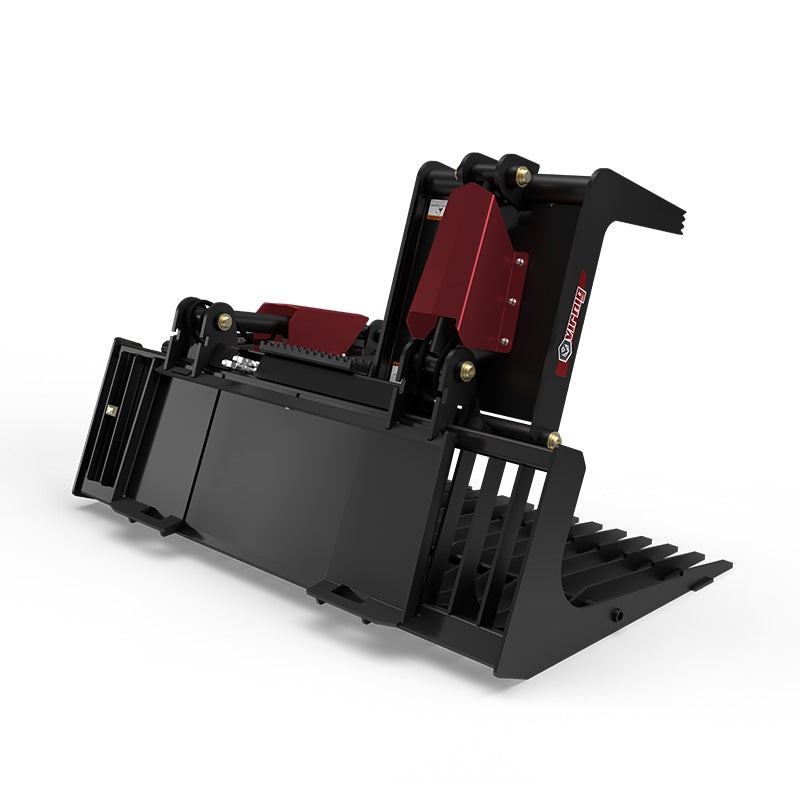 Virnig V40 Skeleton Rock Grapple | Models BSRGV66, BSRGV72 & BSRGV84 | Widths 66" To 84" | Hydraulic Flow 15 To 25 GPM | For Skid Steers