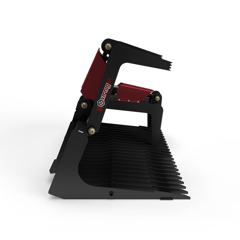 Virnig V40 Skeleton Rock Grapple | Models BSRGV66, BSRGV72 & BSRGV84 | Widths 66" To 84" | Hydraulic Flow 15 To 25 GPM | For Skid Steers