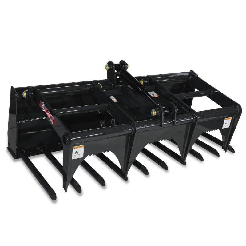 Virnig V40 Utility Fork Grapple | Model MGV160 To MGV178 | Width 60" To 78" | Hydraulic Flow 10 To 20 GPM | For Skid Steer