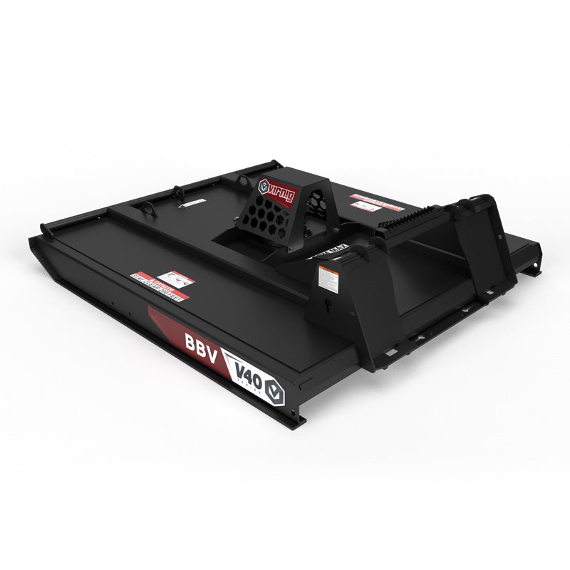 Virnig V40 Closed Front Rotary Brush Cutter | Models BBV60 & BBV72 | Widths 60" & 72" | Hydraulic Flow 16 To 25 GPM | For Skid Steer