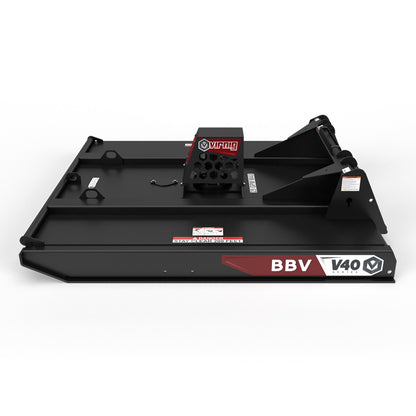 Virnig V40 Closed Front Rotary Brush Cutter | Models BBV60 & BBV72 | Widths 60" & 72" | Hydraulic Flow 16 To 25 GPM | For Skid Steer