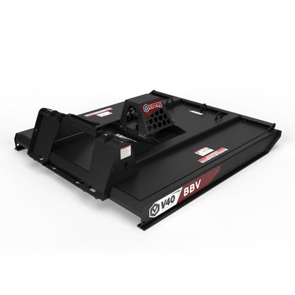 Virnig V40 Closed Front Rotary Brush Cutter | Models BBV60 & BBV72 | Widths 60" & 72" | Hydraulic Flow 16 To 25 GPM | For Skid Steer