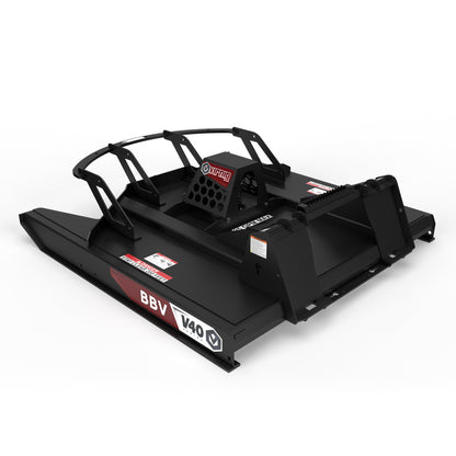 Virnig V40 Open Front Rotary Brush Cutter | Models BBV60-O & BBV72-O | Widths 60" & 72" | Hydraulic Flow 16 To 25 GPM | For Skid Steer