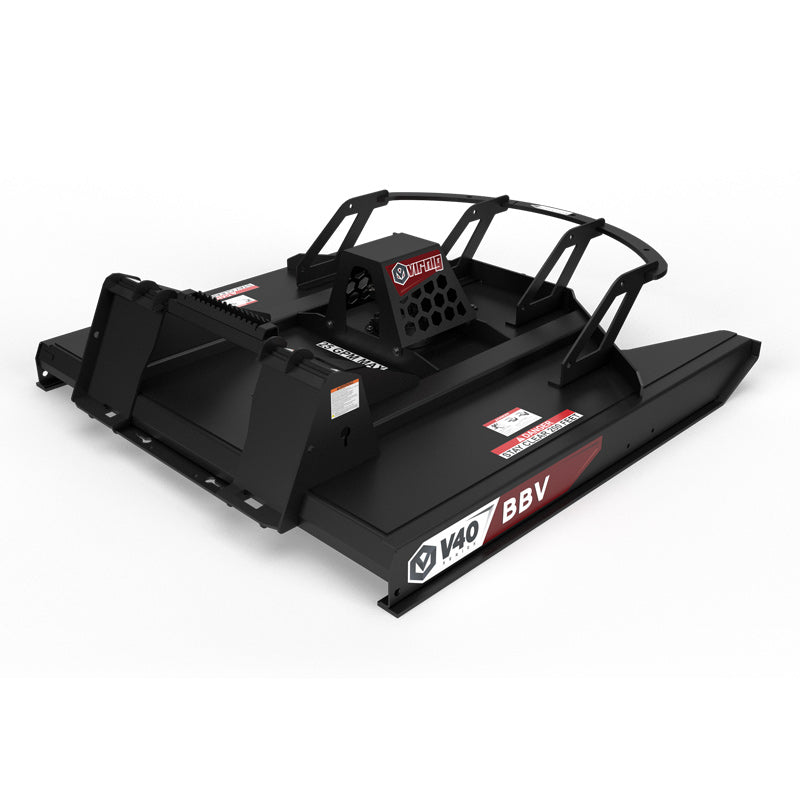 Virnig V40 Open Front Rotary Brush Cutter | Models BBV60-O & BBV72-O | Widths 60" & 72" | Hydraulic Flow 16 To 25 GPM | For Skid Steer