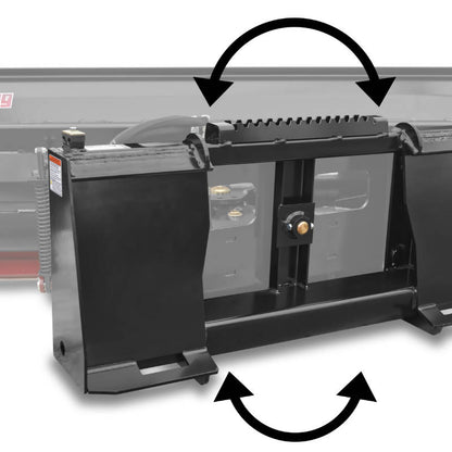 Virnig V50 Angle Snow Blade | Models SBS60-LD, SBS72-LD, SBS84-LD & SBS96-LD | Widths 62" To 98" | Hydraulic Flow Range 15 To 25 GPM | For Skid Steers