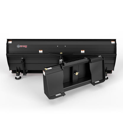 Virnig V50 Angle Snow Blade | Models SBS60-LD, SBS72-LD, SBS84-LD & SBS96-LD | Widths 62" To 98" | Hydraulic Flow Range 15 To 25 GPM | For Skid Steers