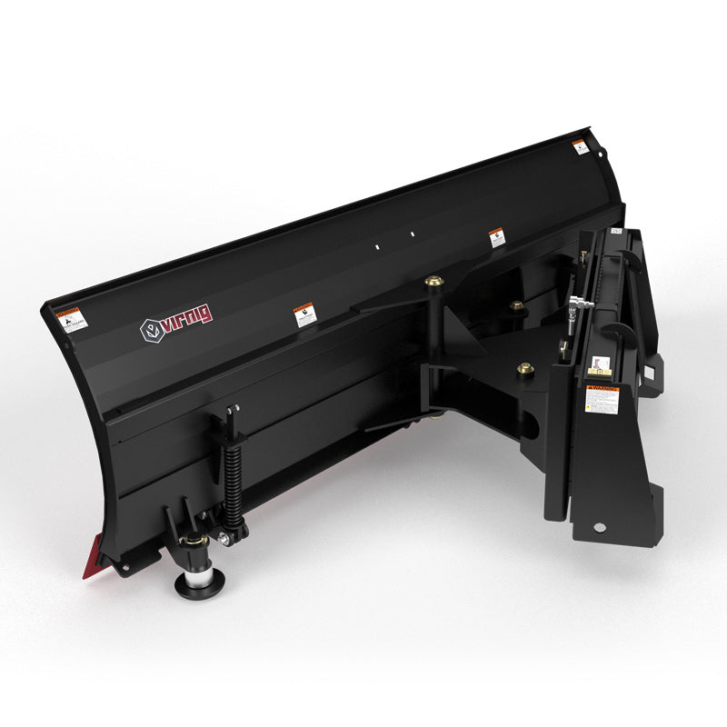 Virnig V50 Angle Snow Blade | Models SBS60-LD, SBS72-LD, SBS84-LD & SBS96-LD | Widths 62" To 98" | Hydraulic Flow Range 15 To 25 GPM | For Skid Steers
