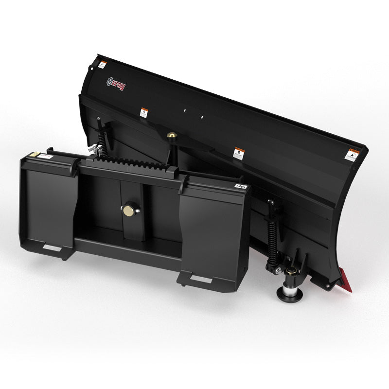 Virnig V50 Angle Snow Blade | Models SBS60-LD, SBS72-LD, SBS84-LD & SBS96-LD | Widths 62" To 98" | Hydraulic Flow Range 15 To 25 GPM | For Skid Steers