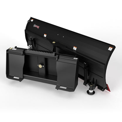 Virnig V50 Angle Snow Blade | Models SBS60-LD, SBS72-LD, SBS84-LD & SBS96-LD | Widths 62" To 98" | Hydraulic Flow Range 15 To 25 GPM | For Skid Steers